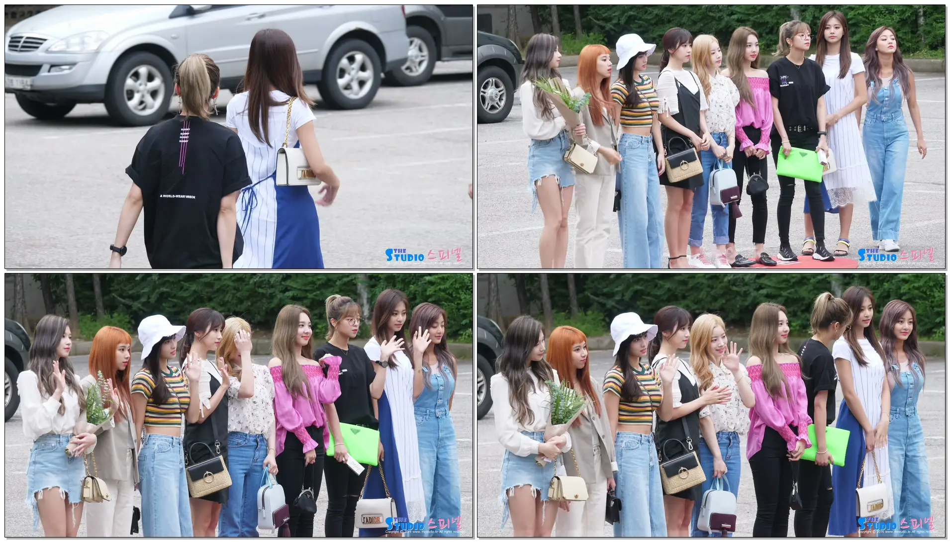 180713 트와이스 TWICE 뮤직뱅크 출근길 4K 직캠 by Spinel