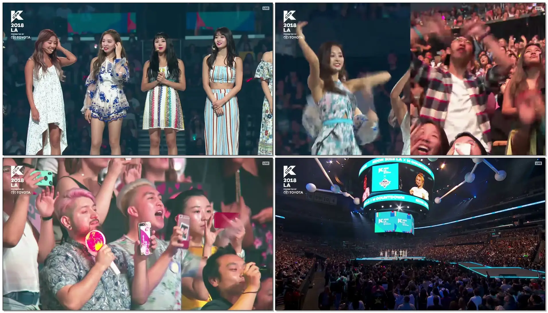 180811 TWICE(트와이스) - Dance The Night Away, Talk, What is Love, Likey, Cheer Up @ KCON LA 2018