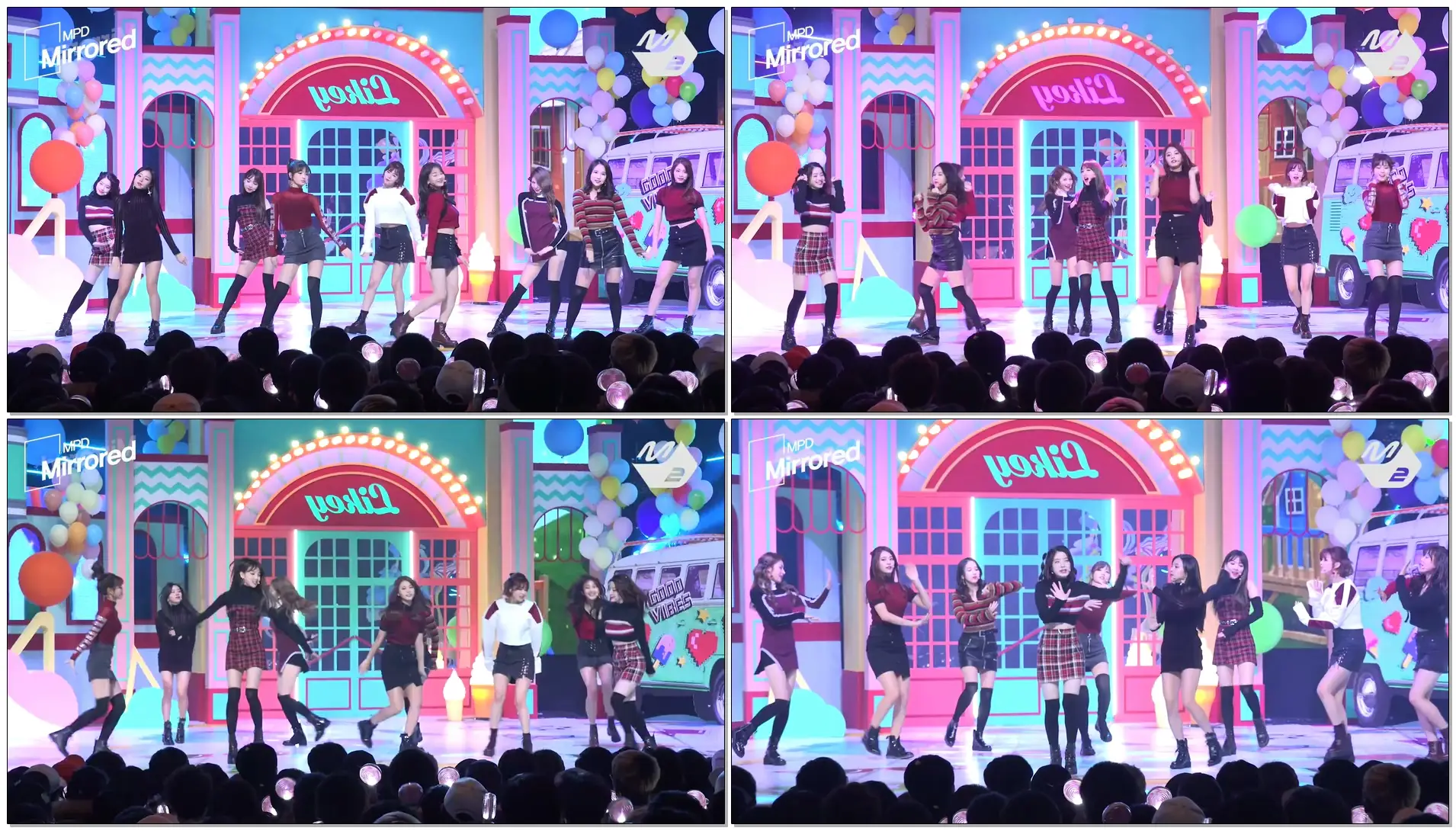 [Mirrored MPD직캠] 트와이스 직캠 Likey TWICE 거울모드 직캠(안무영상) Fancam @엠카운트다운_171102