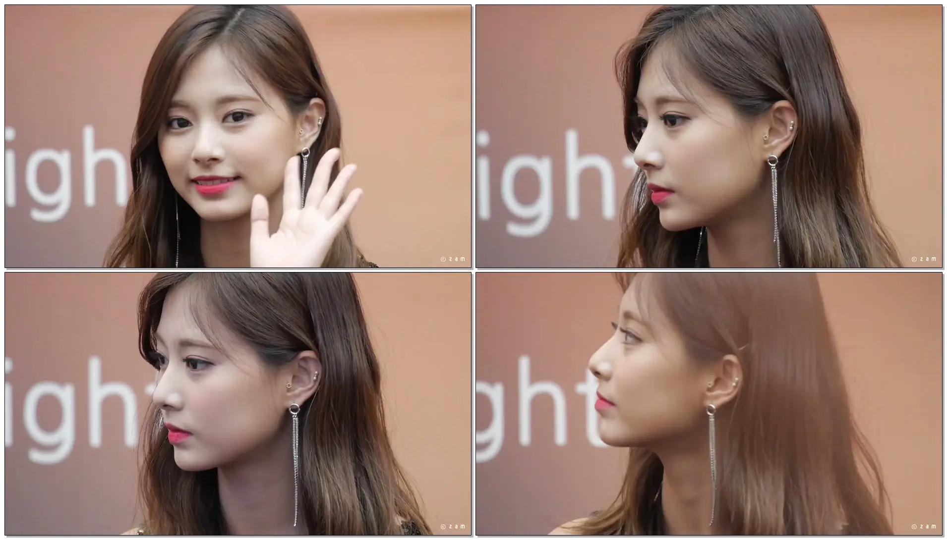 트와이스 TWICE 쯔위 TZUYU - 쯔위 클로즈업 & 손 흔들어 주는 쯔위