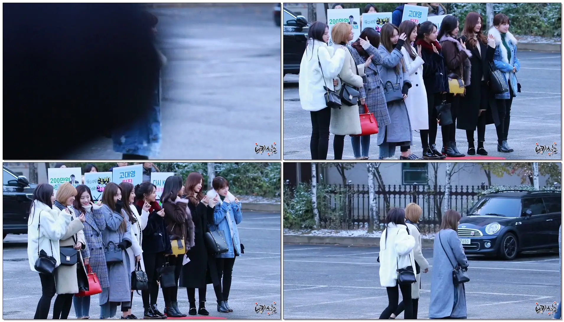 171124 TWICE(트와이스) 뮤직뱅크 908회 출근길 직캠(Fancam) by 니키식스