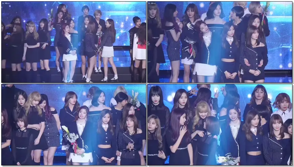 170222 트와이스 (TWICE),여자친구 신비,다현인사, 예린,나연,은하,사나친목엔딩 (Ending) [전체] 직캠 Fancam (2016 가온차트어워드) by Mera