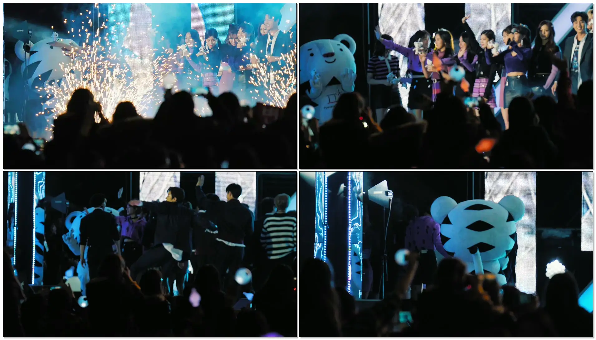 폭죽으로부터 수호(평창 마스코트) 지켜주는 트와이스(TWICE)@171101 광화문 평창 성공기원콘[4k Fancam/직캠