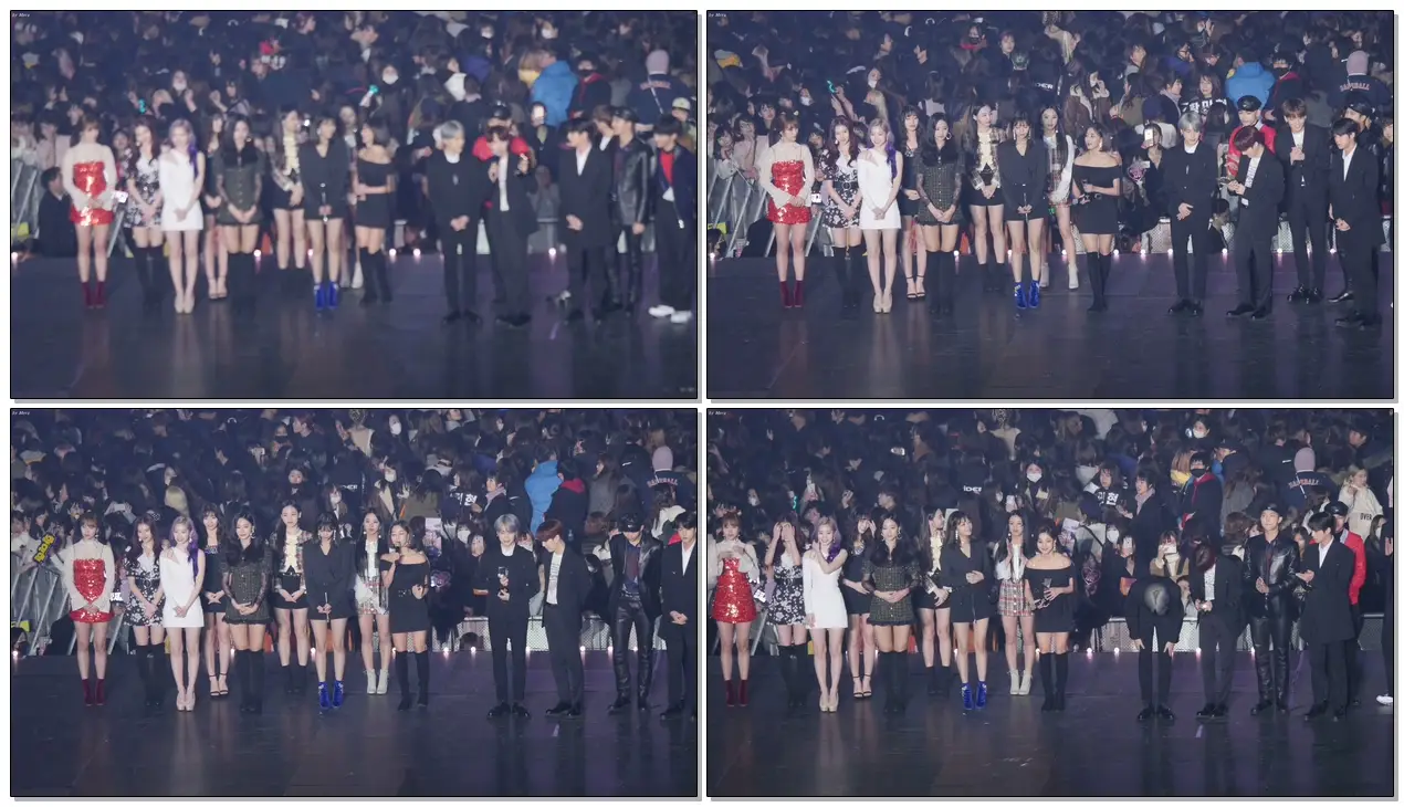 181128 트와이스 (TWICE),방탄소년단(BTS) 매너있게 지효한테 마이크건네주는 지민 [4K] 직캠 (Asia Artist Awards) by Mera
