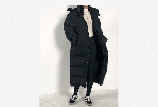 탈부착이 가능한 롱패딩