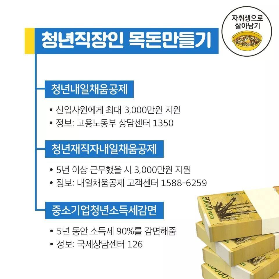 20대라면 필독 (대학 학비지원, 취업준비 지원, 청년 창업 지원, 버스/지하철 교통비, 전월세 자금 절감, 청년직장인 목돈만들기)