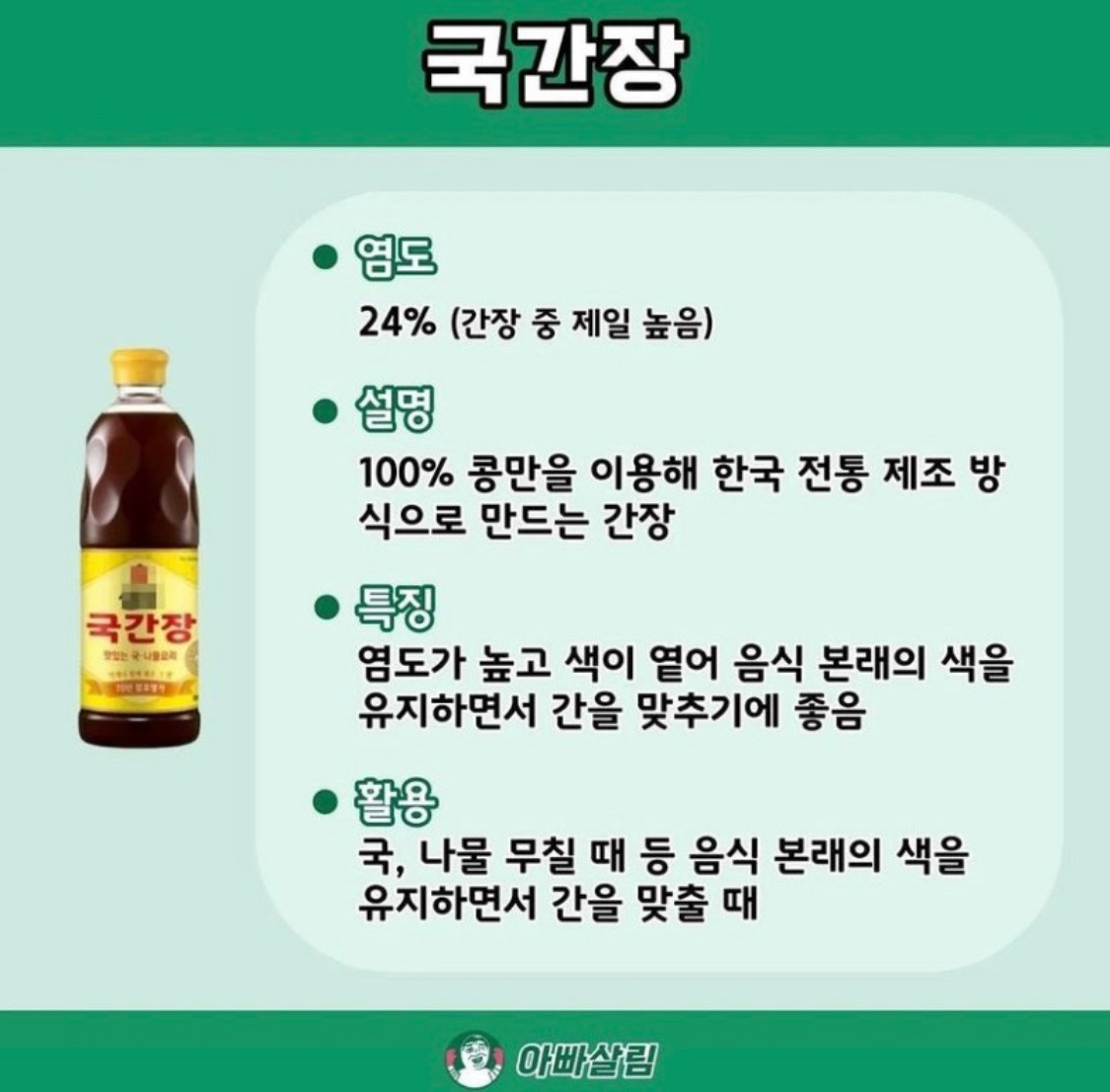 간장 종류와 활용법