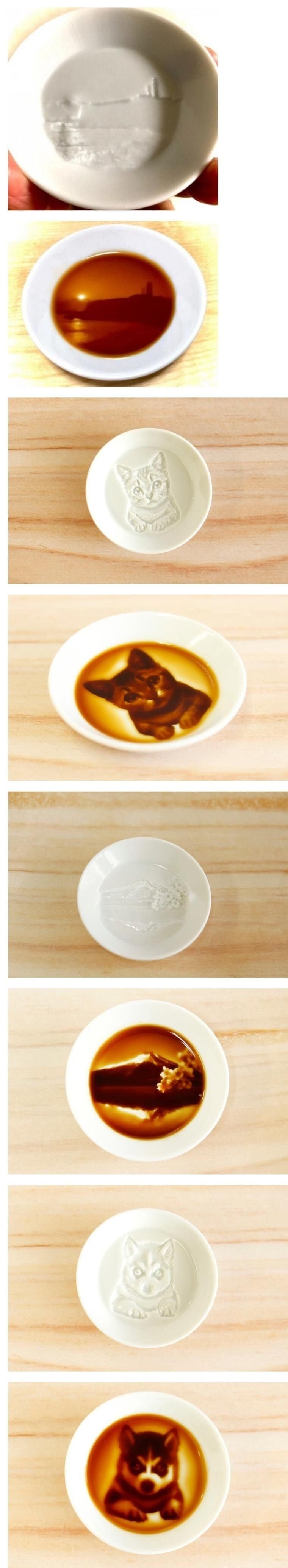 일본에서 판매하는 간장 접시