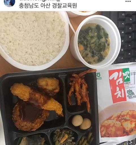 우한 격리자들 식단