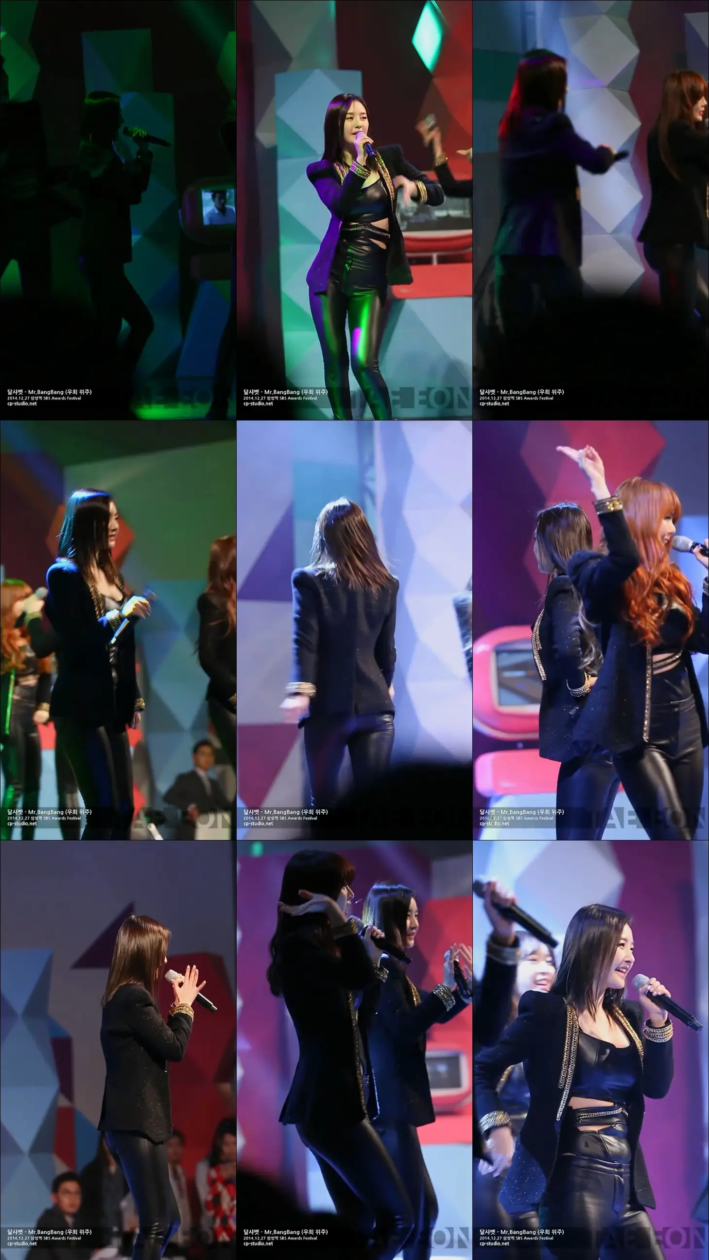 141227 달샤벳 지율,우희 직캠 SBS Awards Festival by TaeEon