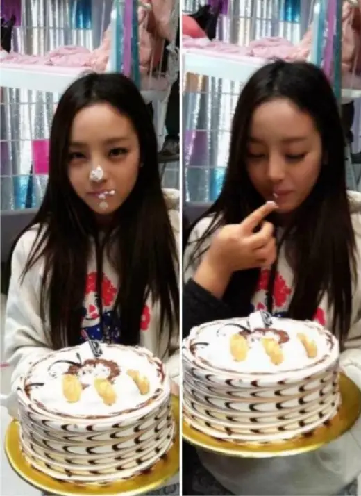 구하라, 특별한 생일파티 공개~!