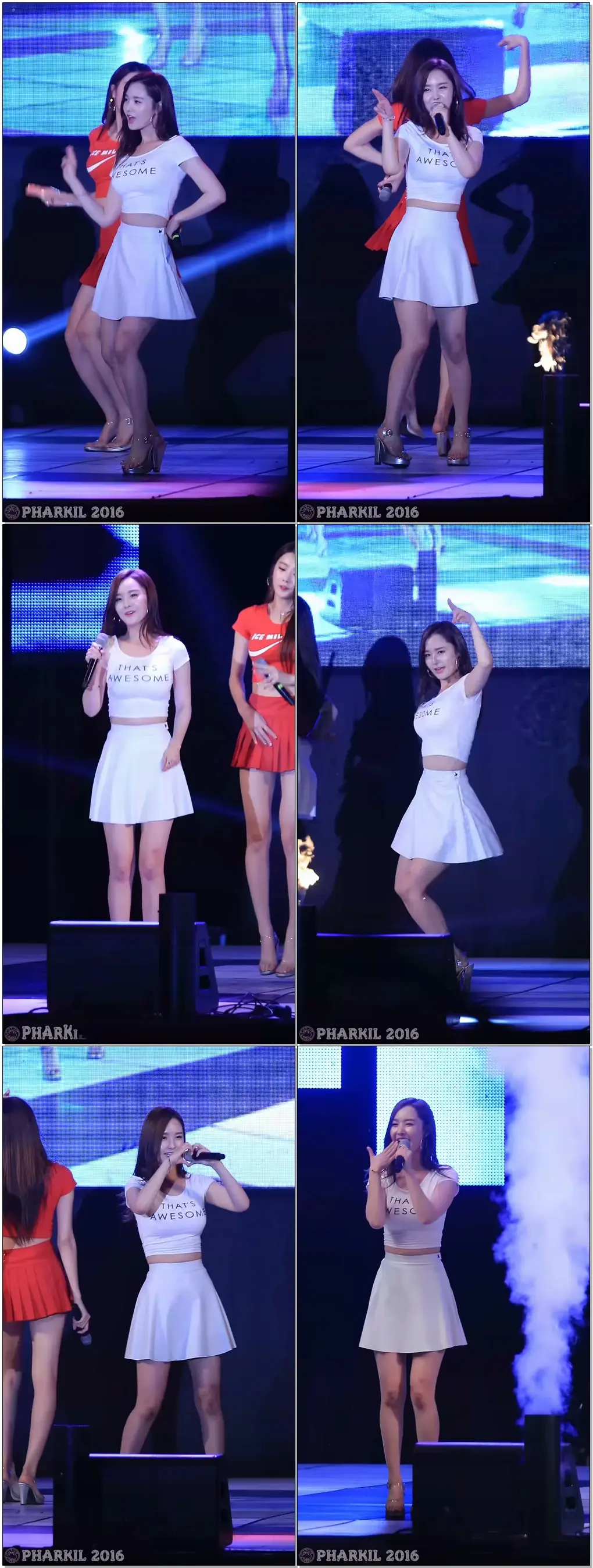[직캠/Fancam] 160809 달샤벳(Dalshabet) (우희) 미스터뱅뱅 @ 화성 한마음 위문공연