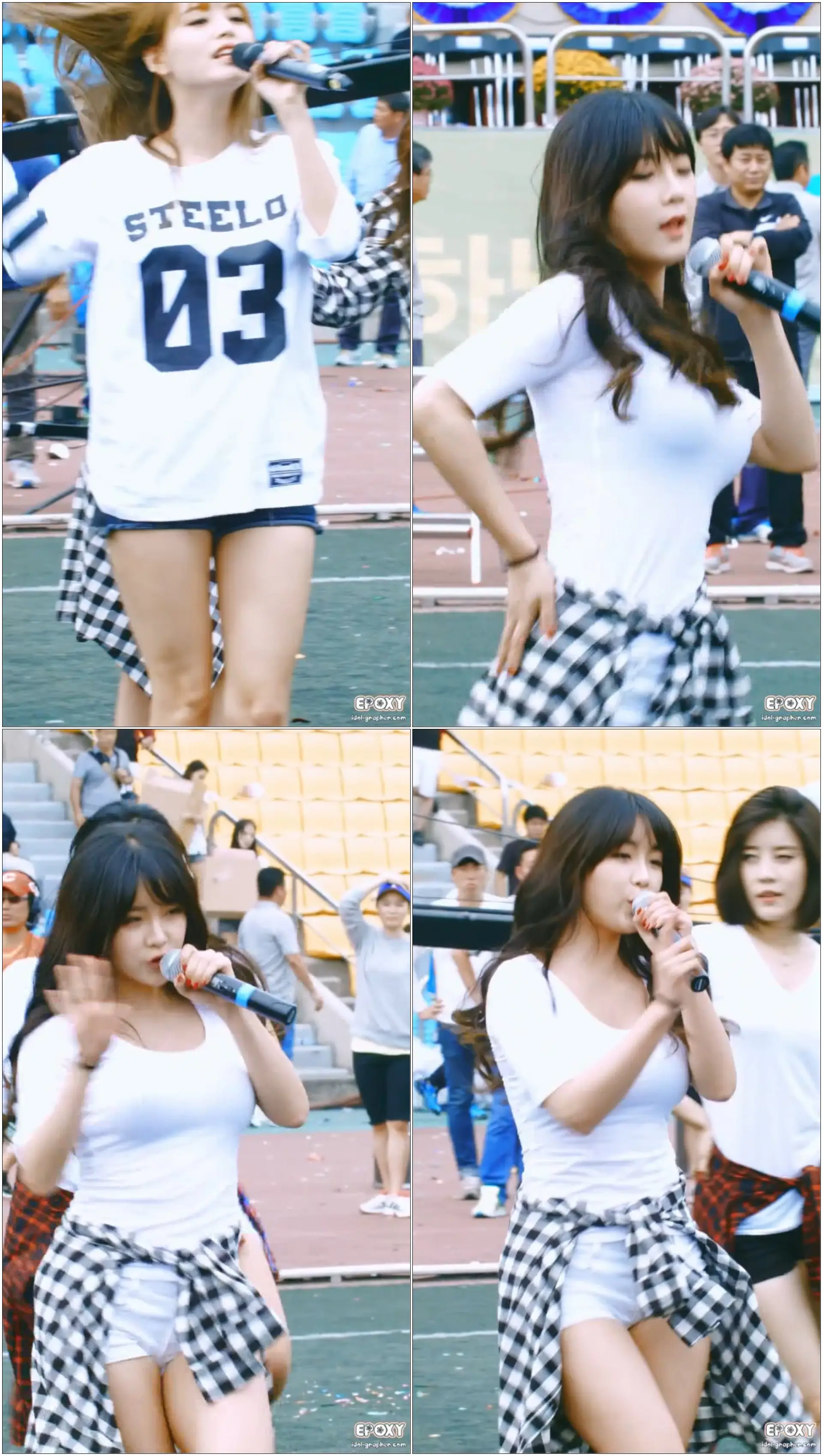 [fancam] 140928 하남시민체육대회 레인보우 A 현영 색 재보정