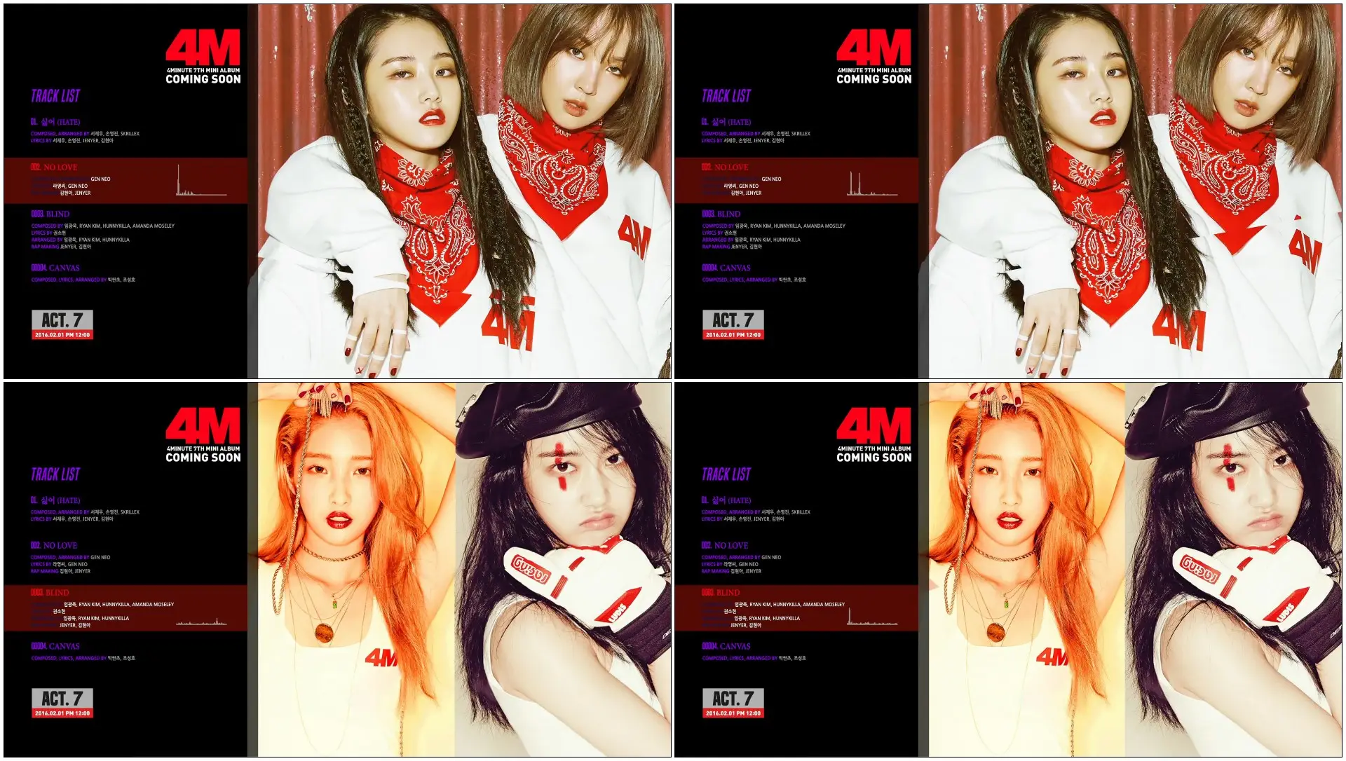 4MINUTE(포미닛) - 7th Mini Album 'Act. 7' (Audio Teaser)