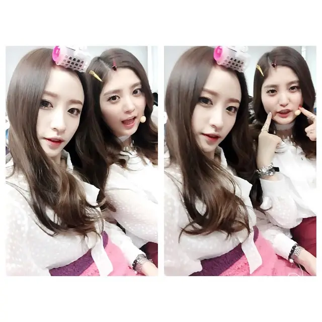 정화(EXID) 150125 인스타그램 - #EXID#하니#정화#인기가요#대기중