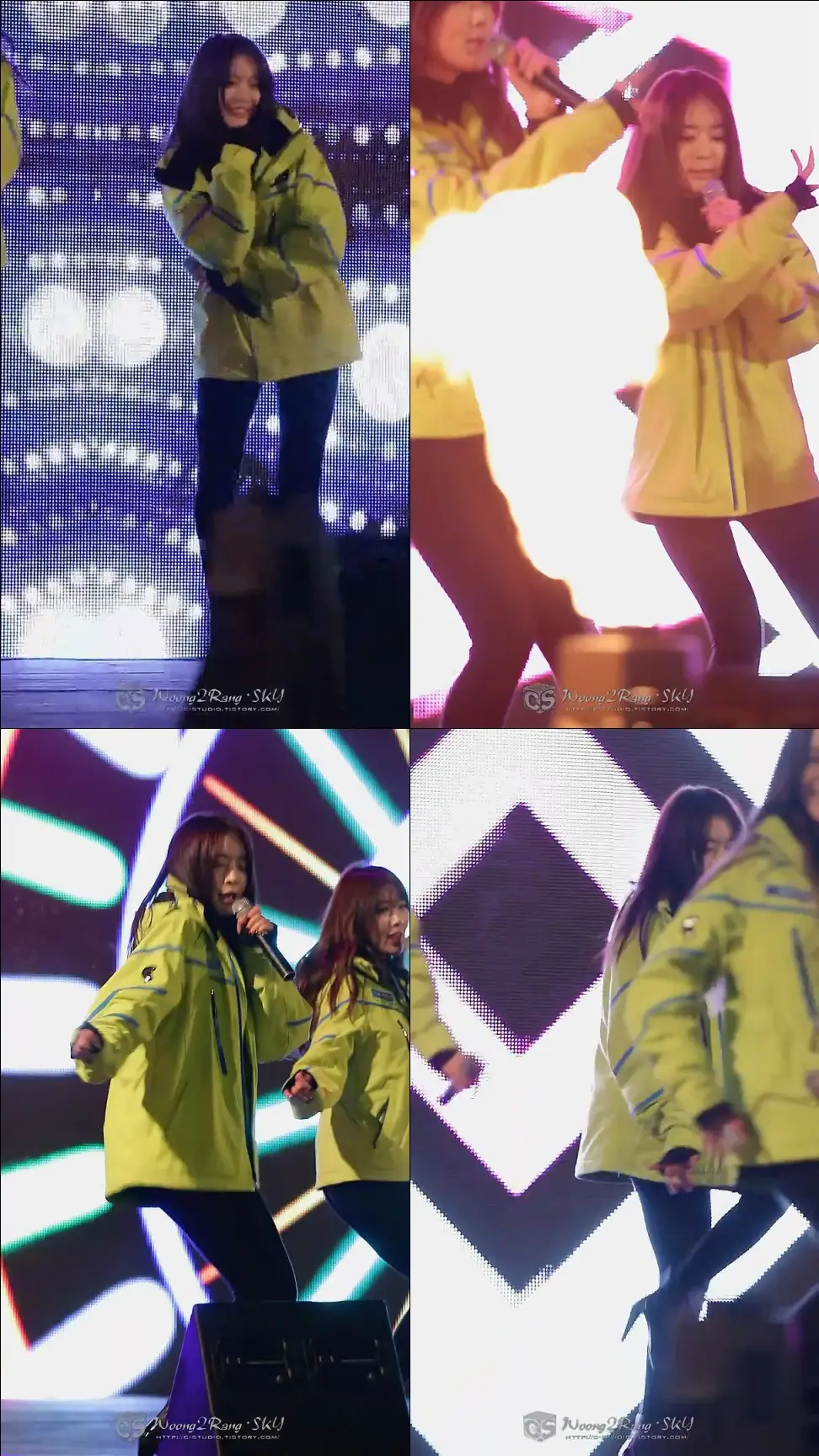 150117 달샤벳 직캠 @ 엘리시안 강촌 스키장 콘서트 By 스카이