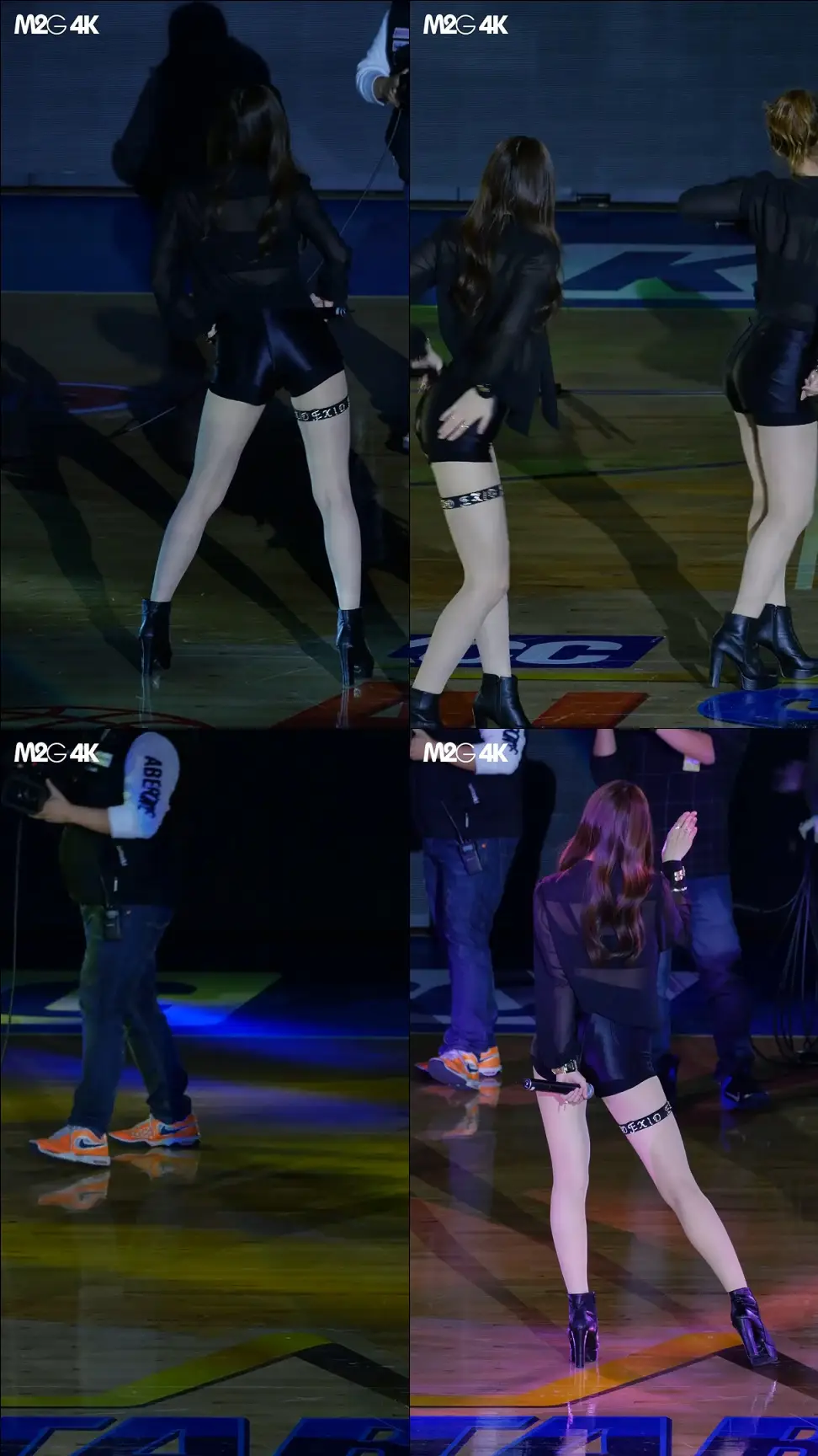 EXID 정화,하니 직캠 - 150111 KBL 프로농구 올스타전 by mang2goon