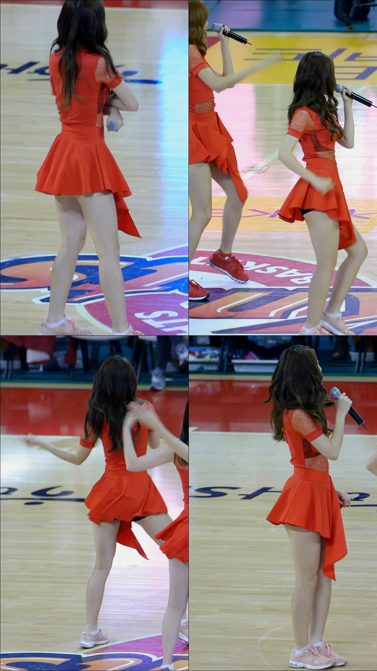 우희,아영(달샤벳) 직캠 - 131124 SK나이츠 하프타임 by Fantastic.SW