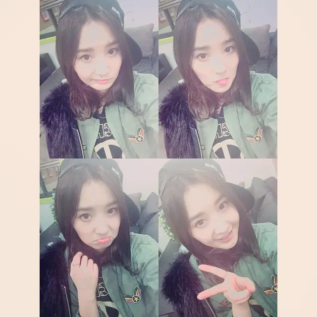 우희(달샤벳) 150112 인스타그램 - 해피페이스 셀카^=^