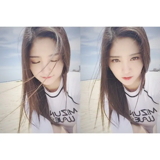 150526 정화(exid) 인스타그램 - 제주도 바다좋다 같이와요 우리