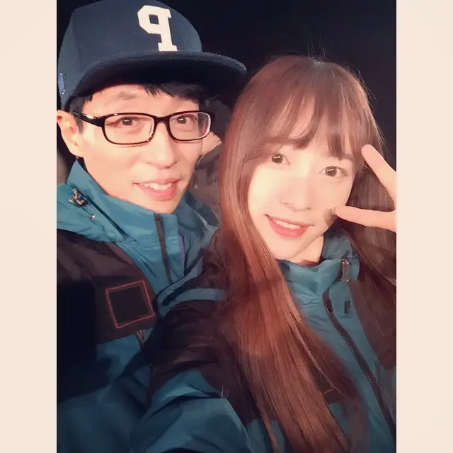 하니(EXID) 150308 인스타그램 - 유느님과 짝꿍을 할수 있어서 정말 영광이었습니다!