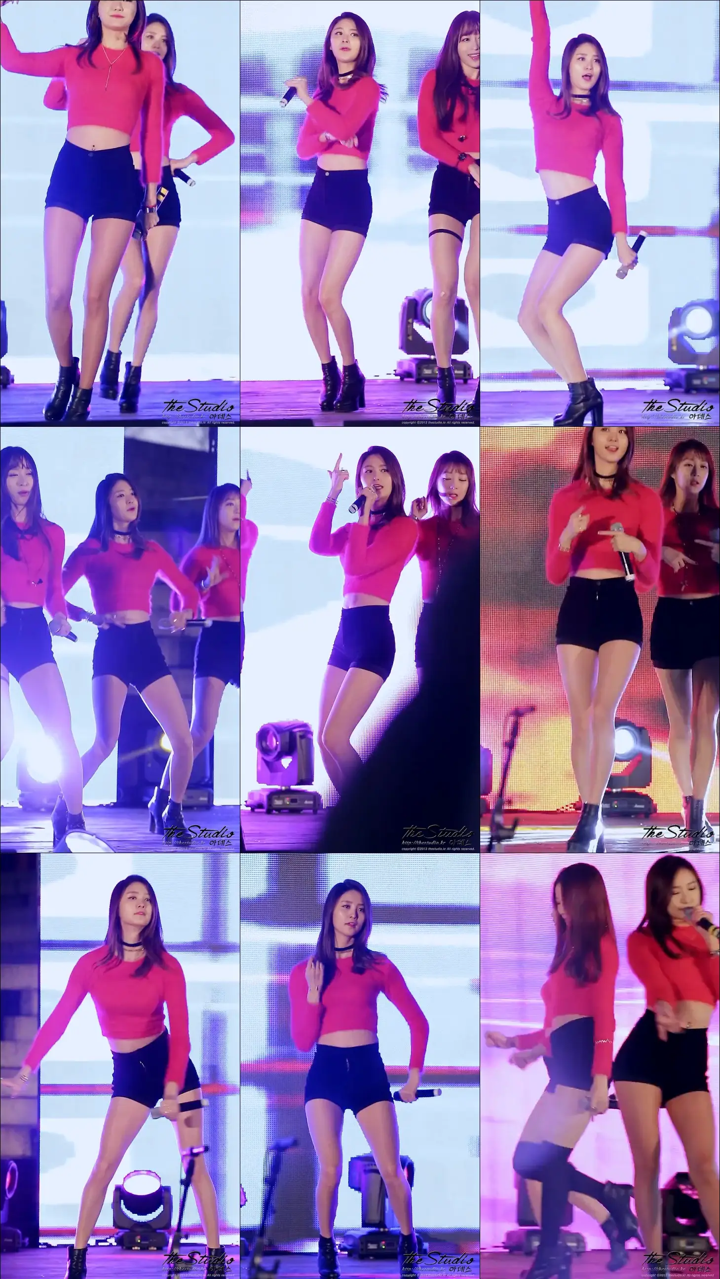 141224 남산 교통방송 공개방송 exid 직캠 by 상미