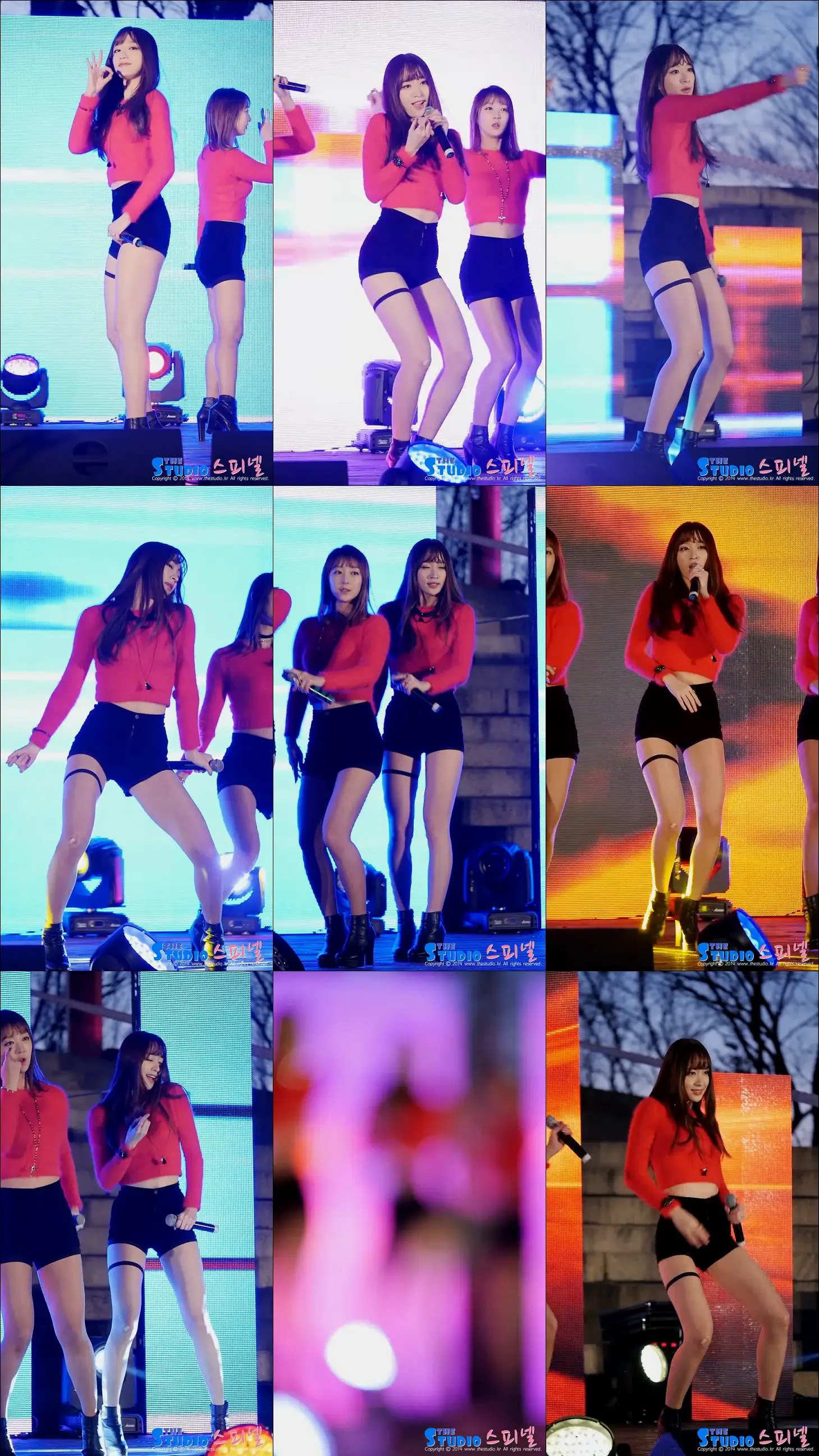 141224 tbs 특집 콘서트 EXID 직캠 by 스피넬