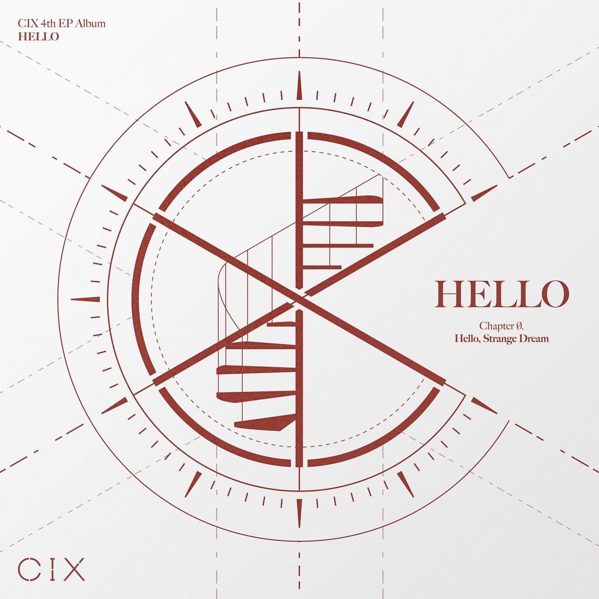 CIX 4th EP ALBUM 'HELLO' Chapter Ø. Hello, Strange Dream ALBUM JACKET