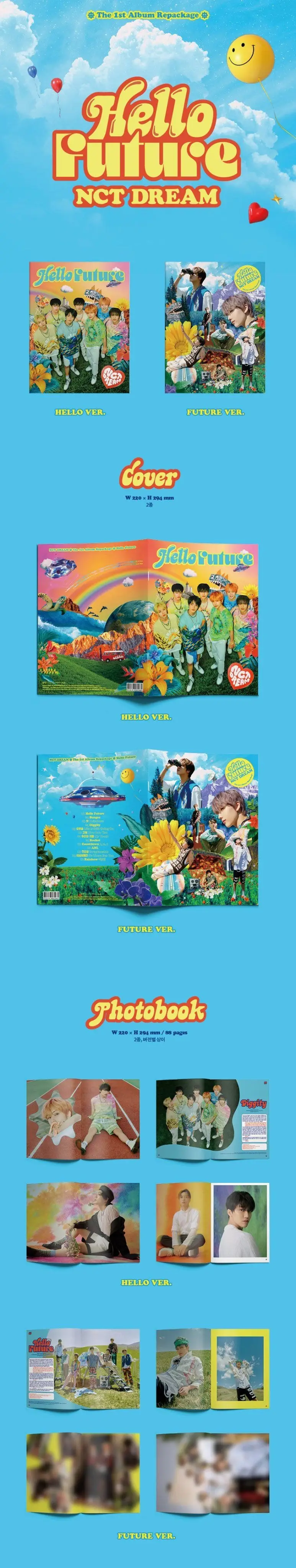 NCT DREAM 엔시티 드림 The 1st Album Repackage 〖Hello Future〗 앨범 사양