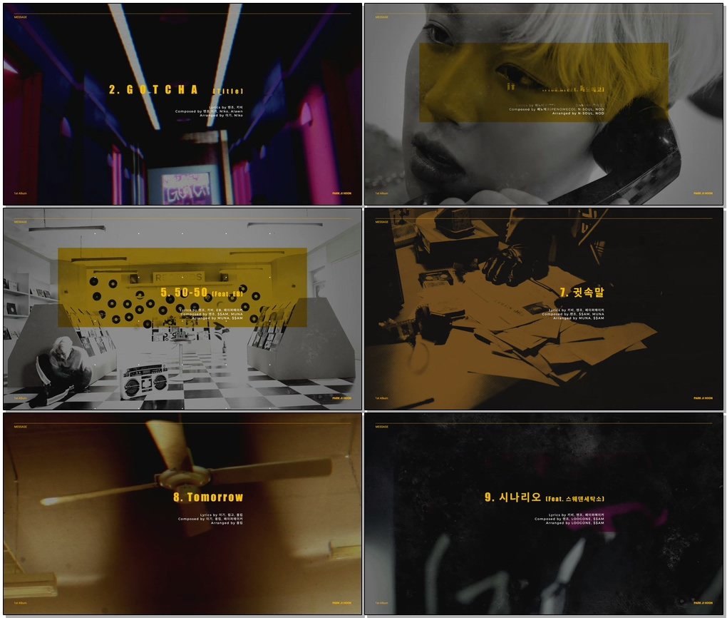 #박지훈 #ParkJihoon #MESSAGE 박지훈(PARK JIHOON) 1st Album [MESSAGE] Highlight Medley