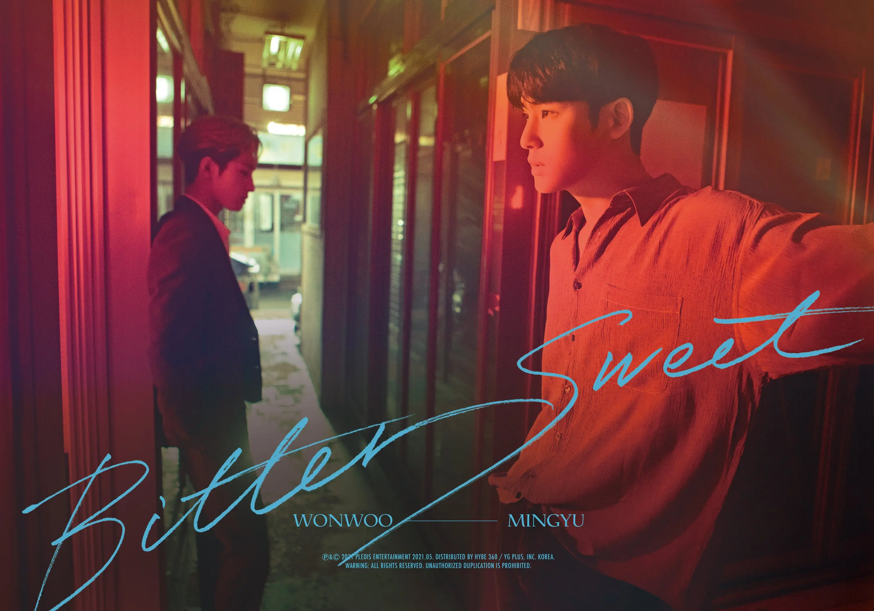 세븐틴(SEVENTEEN) <Bittersweet>Teaser Poster 원우(WONWOO) X 민규(MINGYU)