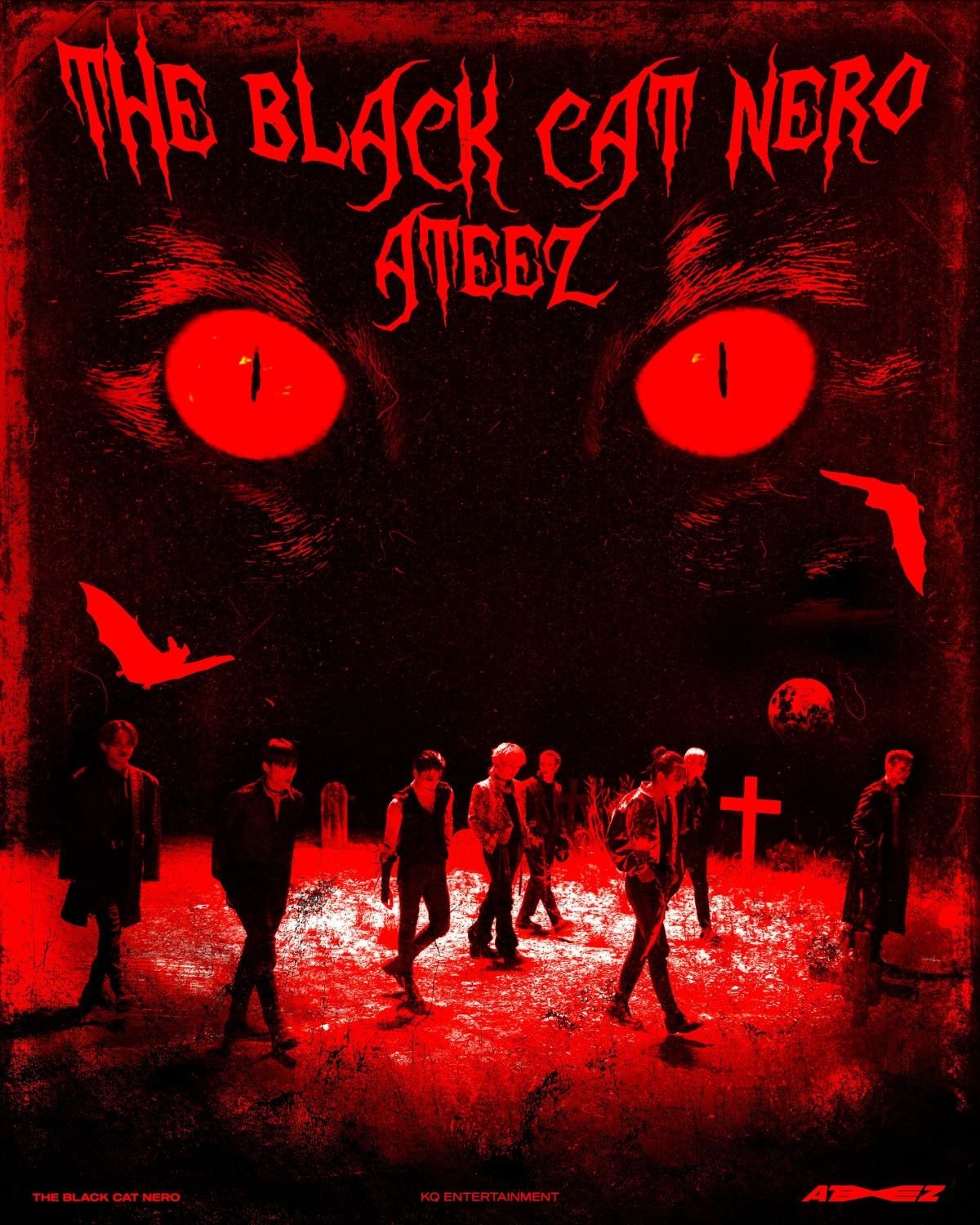 에이티즈(ATEEZ) - 'THE BLACK CAT NERO' Halloween Performance Teaser Poster