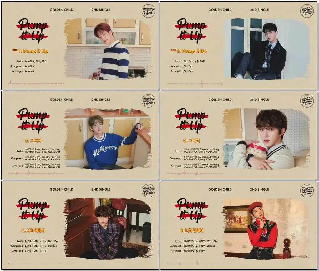 #GoldenChild #골든차일드 #PumpItUp Golden Child 2nd Single Album [Pump It Up]｜ Album Preview