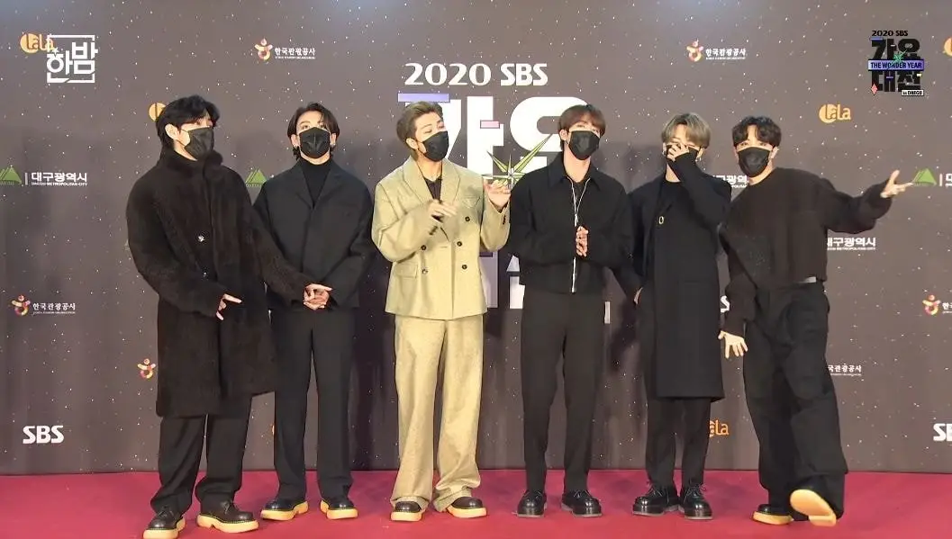 2020 SBS 가요대전 방탄소년단 레드카펫 & 인터뷰