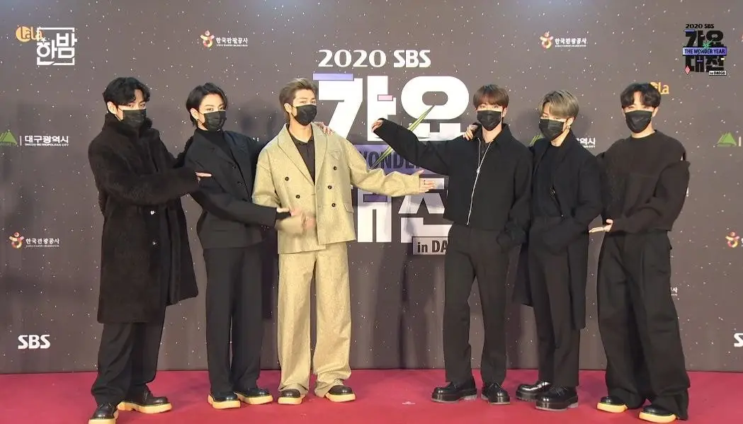 2020 SBS 가요대전 방탄소년단 레드카펫 & 인터뷰