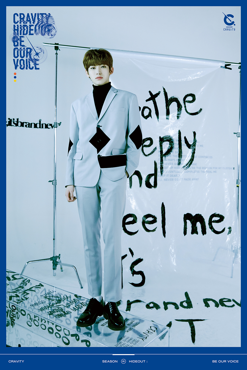크래비티 3번째 앨범 'BE OUR VOICE' 컨셉포토 ver.2 - 원진, 정모, 앨런