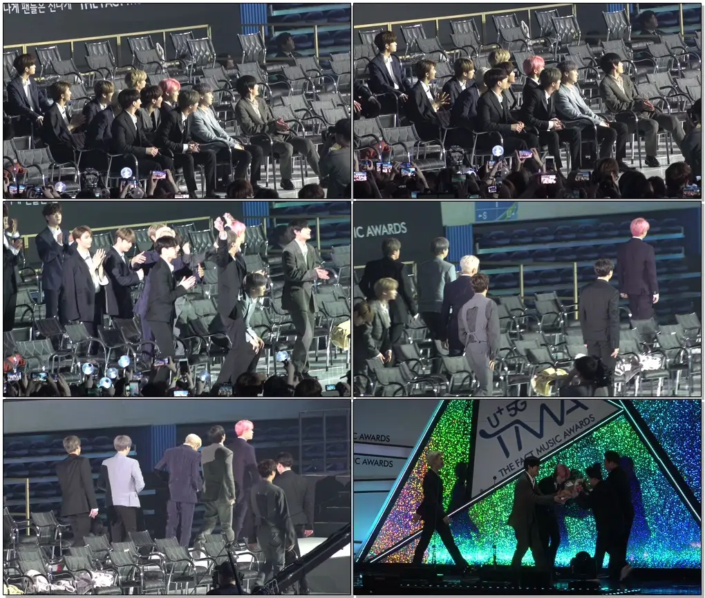 #BTS (#방탄소년단) Reaction to Main prize #직캠 #fancam