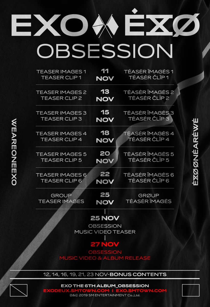 EXO(엑소) The 6th Album ['OBSESSION'] Concept Trailer #EXODEUX 공개