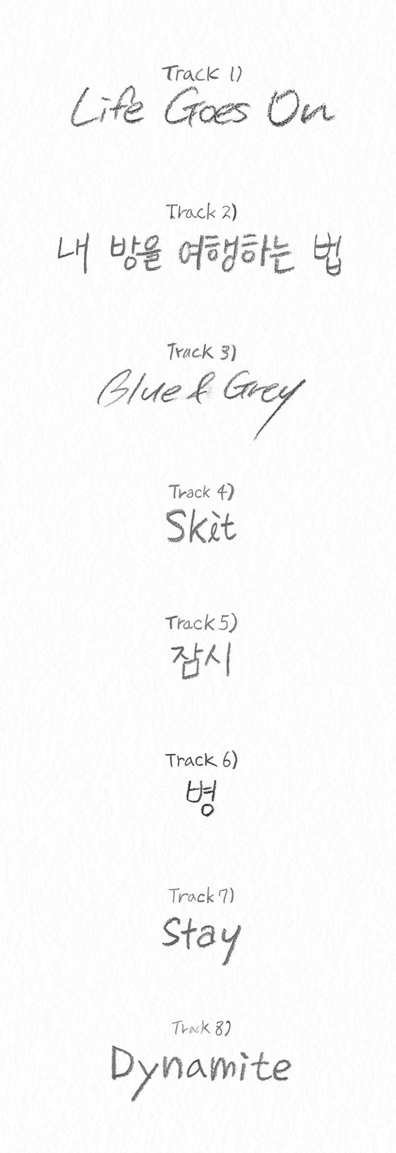 #BTS #방탄소년단 #BTS_BE Tracklist