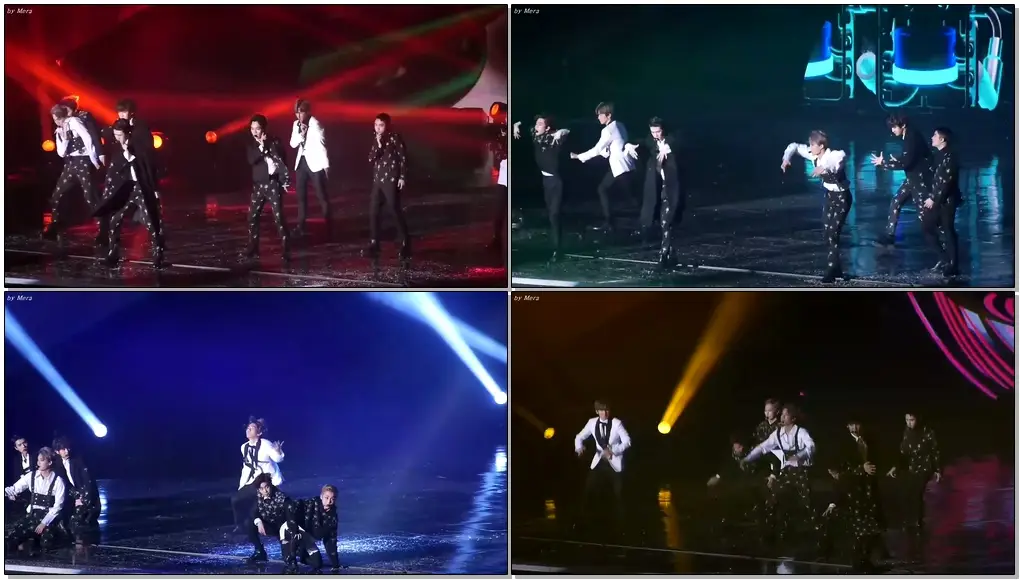 161226 엑소 (EXO) - Monster (몬스터) 음향사고 당황하는 멤버들 [전체] 직캠 Fancam (2016 가요대전) by Mera
