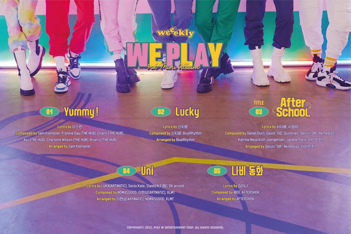 Weeekly(위클리) 3rd Mini Album [We play] 트랙리스트