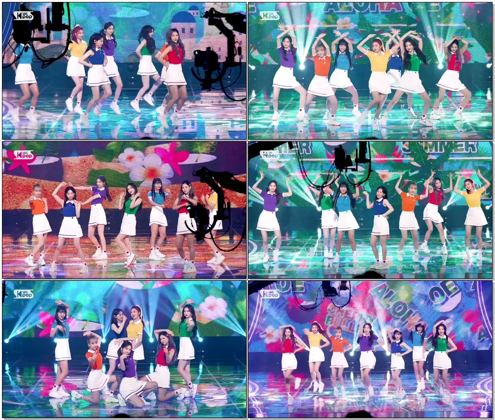 체리블렛 '알로하오에' 풀캠 (Cherry Bullet 'Aloha Oe' Full Cam)│@SBS Inkigayo_2020.08.23