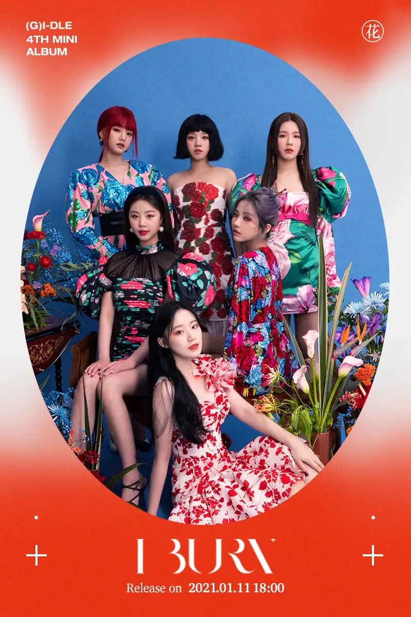 (여자)아이들 4th Mini Album [I burn] Concept Image 화(花)