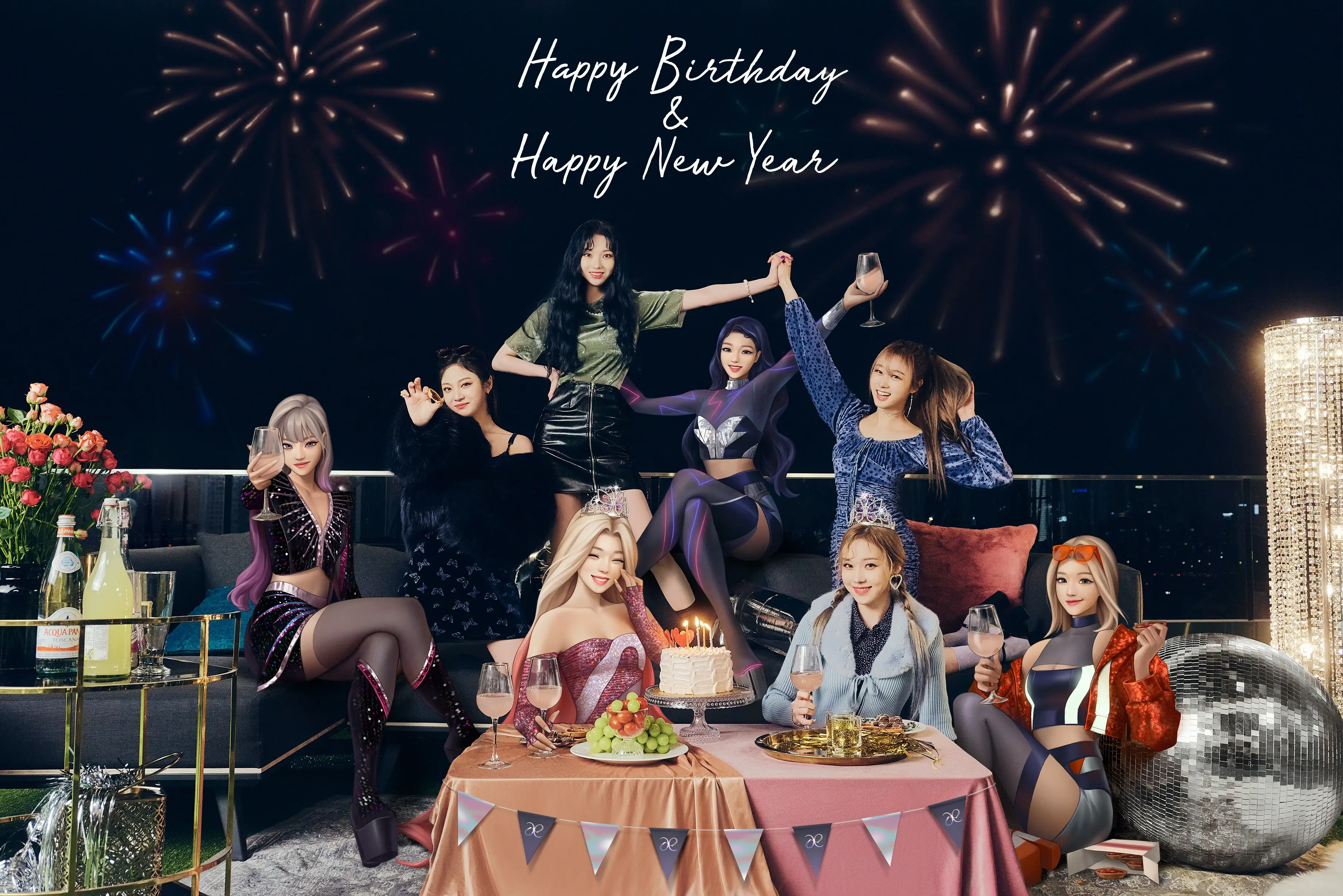 Happy Birthday WINTER & Happy New Year MY!  #aespa #æspa #에스파 #KARINA #카리나 #GISELLE #지젤 #WINTER #윈터 #NINGNING #닝닝