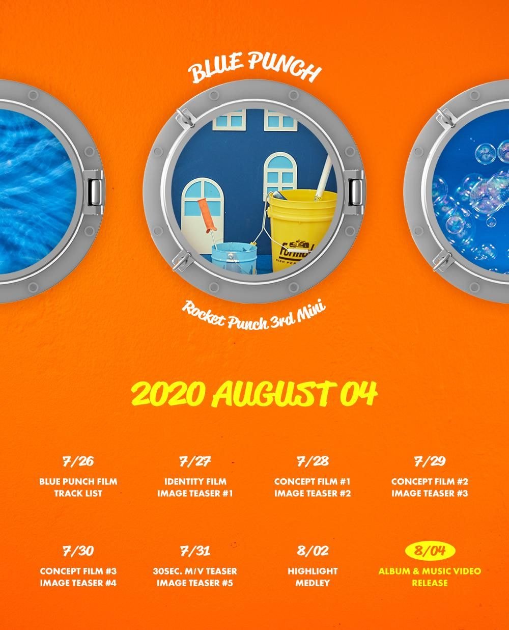 로켓펀치 3rd Mini Album [BLUE PUNCH] PROMOTION SCHEDULE