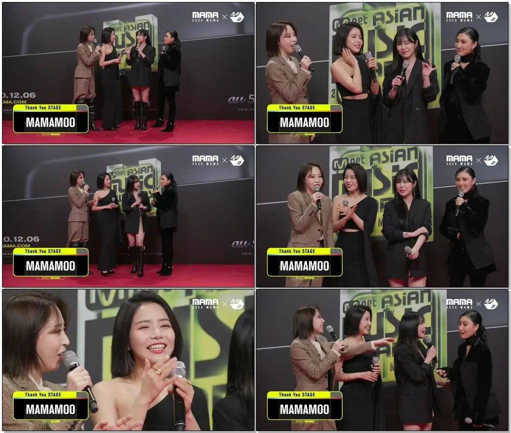 #2020MAMA #M2 #MnetASIANMUSICAWARDS [Thank You Stage] 마마무(MAMAMOO) l 2020MAMA x M2