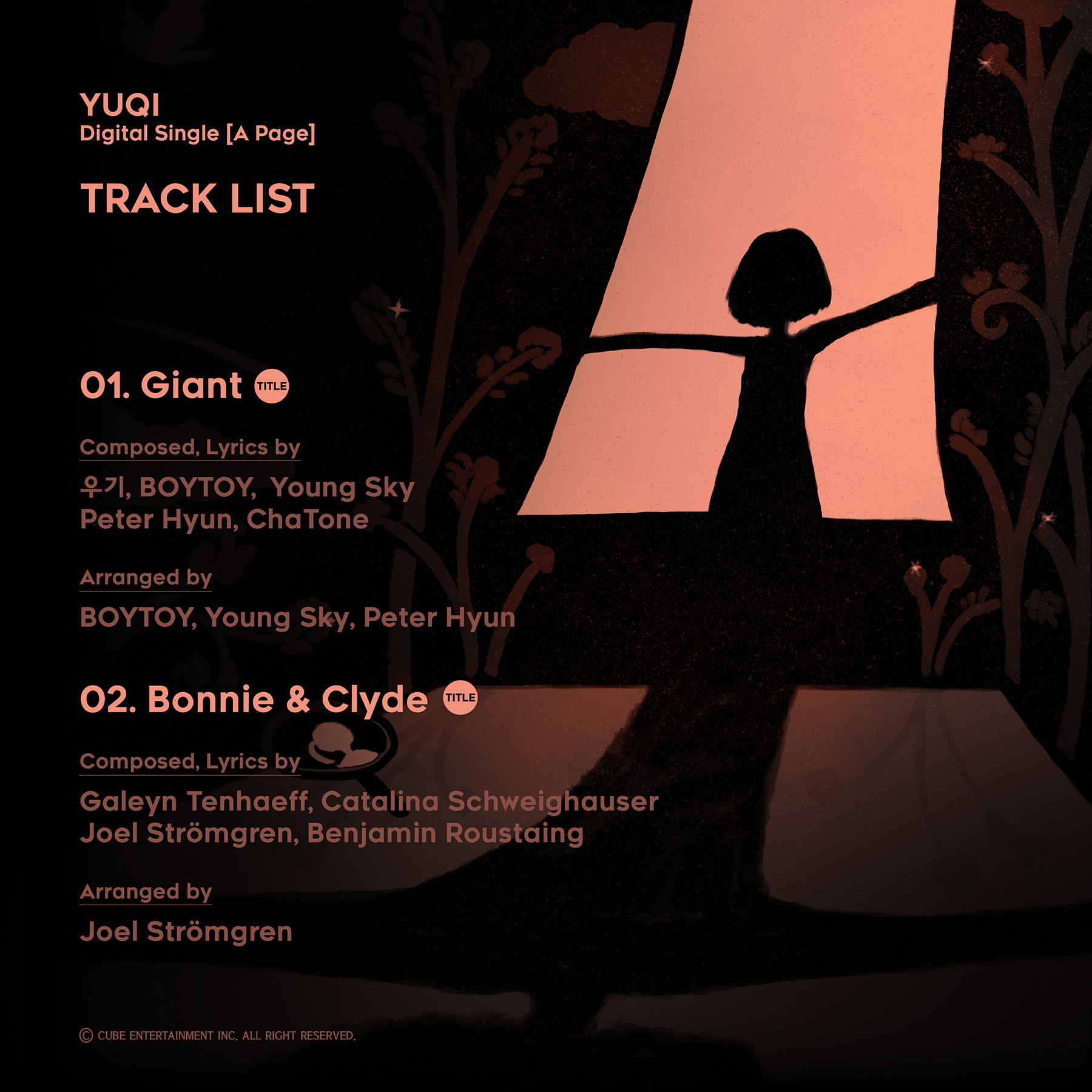 (여자)아이들 우기 솔로 앨범 DIGITAL SINGLE [A Page] Track List