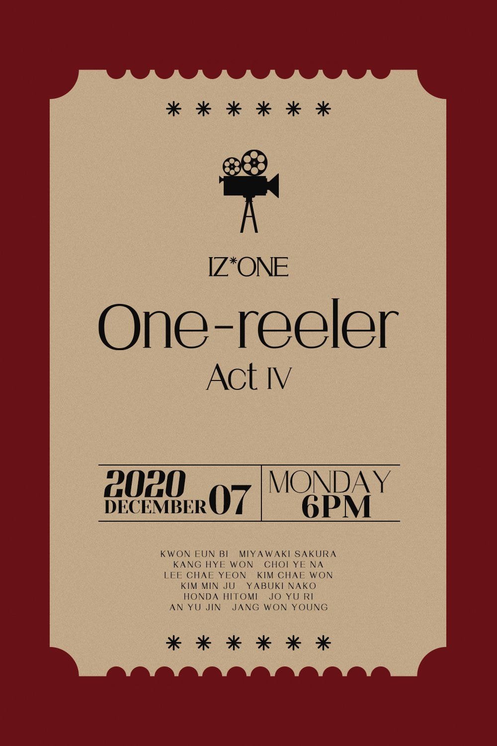아이즈원 IZ*ONE 4th Mini Album ‘One-reeler’ / Act IV