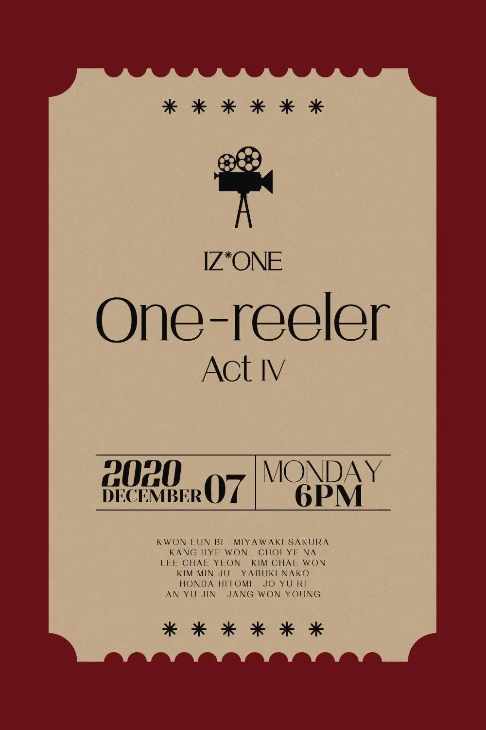 아이즈원 IZ*ONE 4th Mini Album ‘One-reeler’ / Act IV