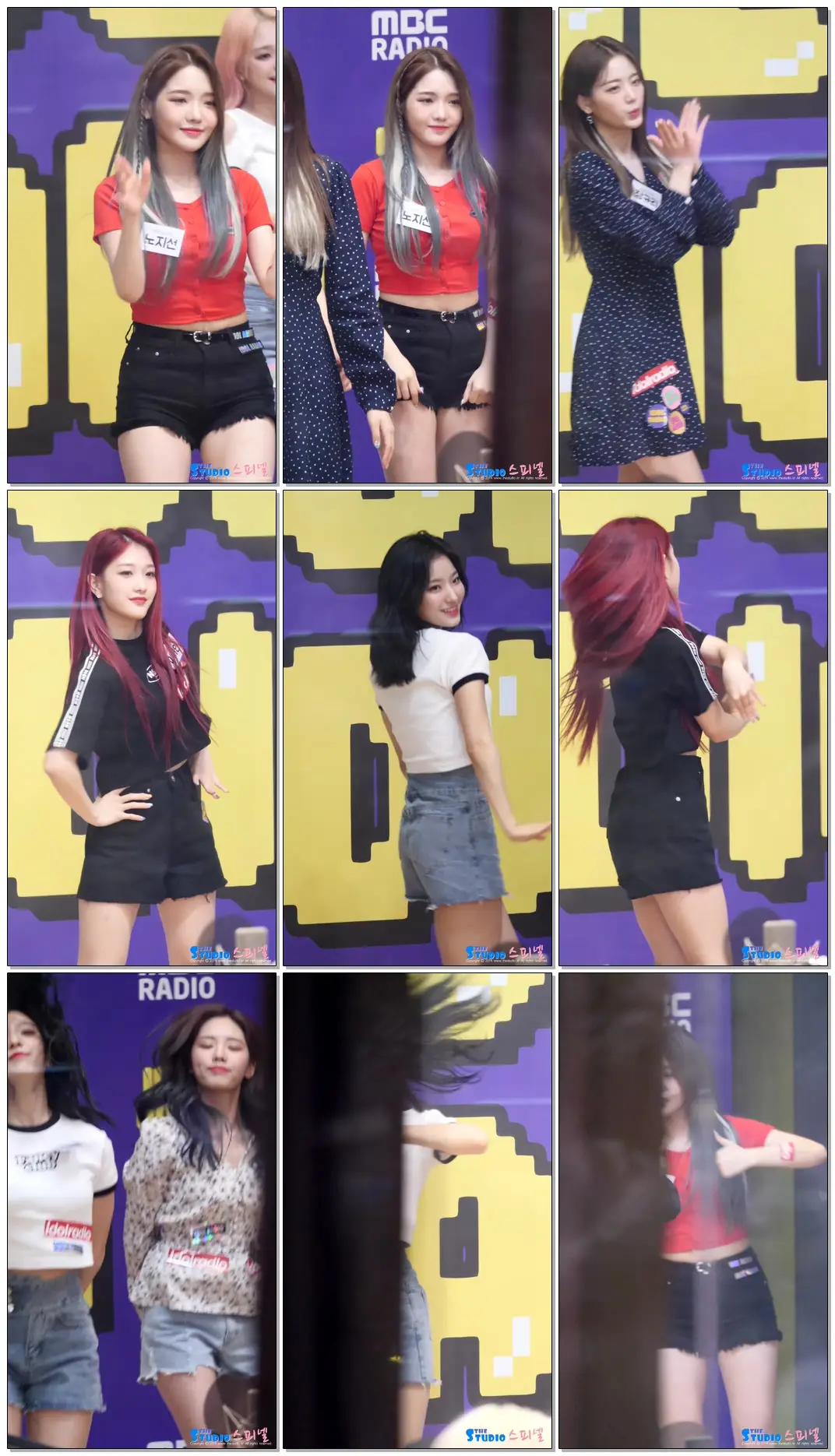 190619 #프로미스나인 #이새롬,#노지선,#이서연 메들리댄스 #fromis_9 #SAEROM #JISUN #SEOYEON Medly Dance fancam @ 아이돌라디오